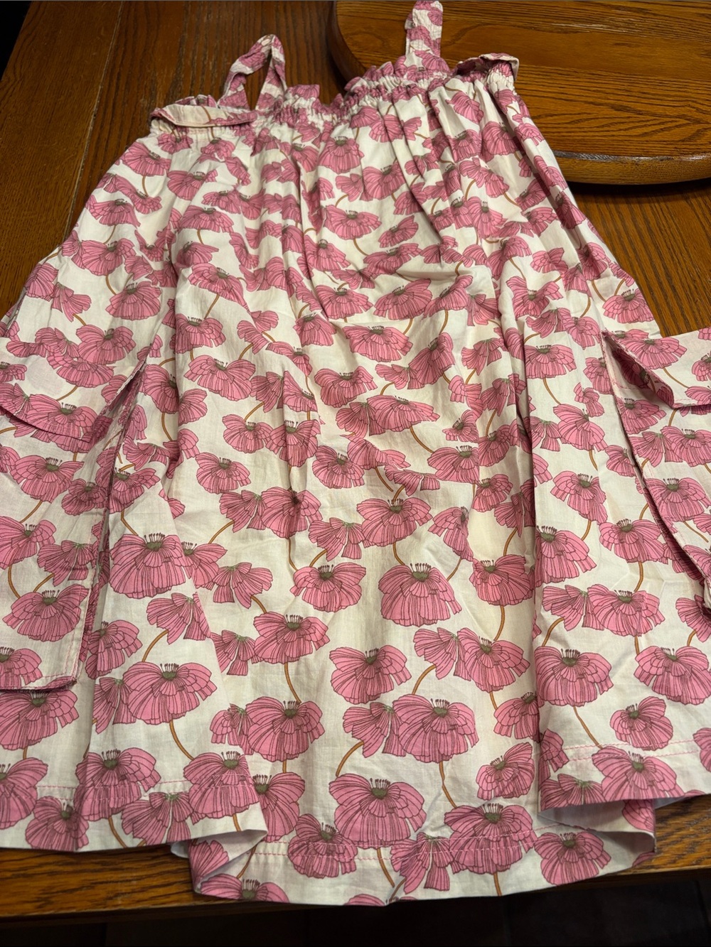 Zara Pink Floral Print Casual Girls Dress